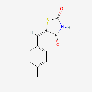 molecular formula C11H9NO2S B11183655 2,4-Thiazolidinedione, 5-[(4-methylphenyl)methylene]- 