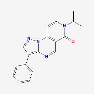 molecular formula C18H16N4O B11183695 7-isopropyl-3-phenylpyrazolo[1,5-a]pyrido[3,4-e]pyrimidin-6(7H)-one 