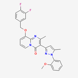 9-[(3,4-Difluorophenyl)methoxy]-3-[1-(2-methoxyphenyl)-5-methyl-1H-pyrazol-3-yl]-2-methyl-4H-pyrido[1,2-a]pyrimidin-4-one