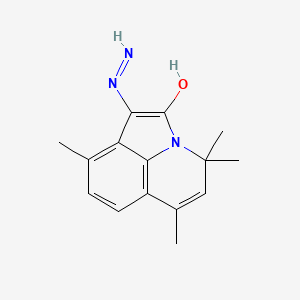 (1Z)-1-hydrazinylidene-4,4,6,9-tetramethyl-4H-pyrrolo[3,2,1-ij]quinolin-2(1H)-one