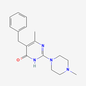 molecular formula C17H22N4O B11183756 5-benzyl-6-methyl-2-(4-methylpiperazin-1-yl)pyrimidin-4(3H)-one 