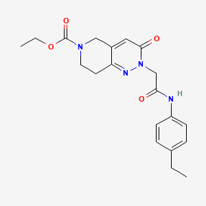 ethyl 2-{2-[(4-ethylphenyl)amino]-2-oxoethyl}-3-oxo-3,5,7,8-tetrahydropyrido[4,3-c]pyridazine-6(2H)-carboxylate