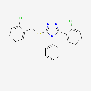 3-(2-chlorophenyl)-5-{[(2-chlorophenyl)methyl]sulfanyl}-4-(4-methylphenyl)-4H-1,2,4-triazole