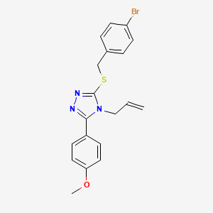 4-{4-allyl-5-[(4-bromobenzyl)sulfanyl]-4H-1,2,4-triazol-3-yl}phenyl methyl ether