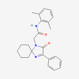 N-(2,6-Dimethylphenyl)-2-{2-oxo-3-phenyl-1,4-diazaspiro[4.5]dec-3-EN-1-YL}acetamide