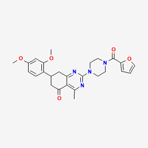 7-(2,4-dimethoxyphenyl)-2-[4-(furan-2-ylcarbonyl)piperazin-1-yl]-4-methyl-7,8-dihydroquinazolin-5(6H)-one