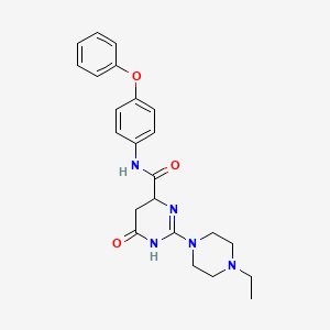 2-(4-ethylpiperazin-1-yl)-6-oxo-N-(4-phenoxyphenyl)-3,4,5,6-tetrahydropyrimidine-4-carboxamide