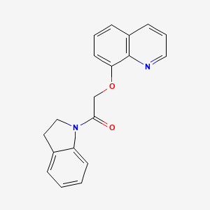 1-(2,3-dihydro-1H-indol-1-yl)-2-(quinolin-8-yloxy)ethanone