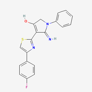 5-Amino-4-[4-(4-fluoro-phenyl)-thiazol-2-yl]-1-phenyl-1,2-dihydro-pyrrol-3-one