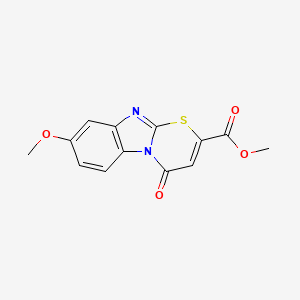 methyl 8-methoxy-4-oxo-4H-[1,3]thiazino[3,2-a]benzimidazole-2-carboxylate