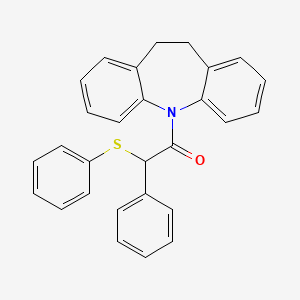 1-(10,11-dihydro-5H-dibenzo[b,f]azepin-5-yl)-2-phenyl-2-(phenylsulfanyl)ethanone