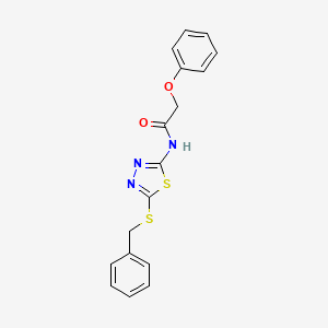 N-(5-(benzylthio)-1,3,4-thiadiazol-2-yl)-2-phenoxyacetamide