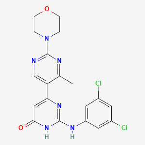 2-[(2-chlorophenyl)amino]-4'-methyl-2'-morpholin-4-yl-4,5'-bipyrimidin-6(1H)-one