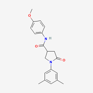 1-(3,5-dimethylphenyl)-N-(4-methoxyphenyl)-5-oxopyrrolidine-3-carboxamide