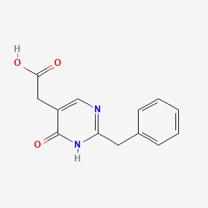 2-(2-Benzyl-6-oxo-1,6-dihydropyrimidin-5-yl)acetic acid