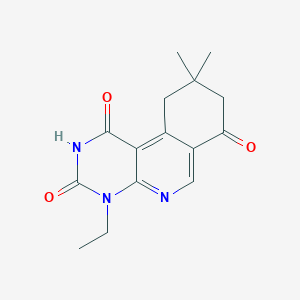 4-ethyl-9,9-dimethyl-9,10-dihydropyrimido[4,5-c]isoquinoline-1,3,7(2H,4H,8H)-trione