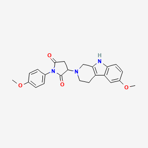 1-(4-methoxyphenyl)-3-(6-methoxy-1,3,4,9-tetrahydro-2H-beta-carbolin-2-yl)pyrrolidine-2,5-dione