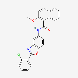 N-[2-(2-chlorophenyl)-1,3-benzoxazol-5-yl]-2-methoxynaphthalene-1-carboxamide