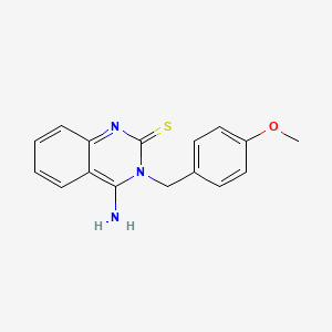 4-Imino-3-(4-methoxybenzyl)-3,4-dihydroquinazoline-2-thiol