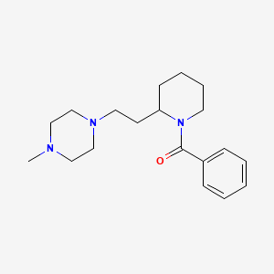 {2-[2-(4-Methylpiperazino)ethyl]piperidino}(phenyl)methanone