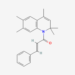 (2E)-1-(2,2,4,6,7-pentamethylquinolin-1(2H)-yl)-3-phenylprop-2-en-1-one