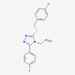 4-allyl-3-[(4-bromobenzyl)sulfanyl]-5-(4-fluorophenyl)-4H-1,2,4-triazole