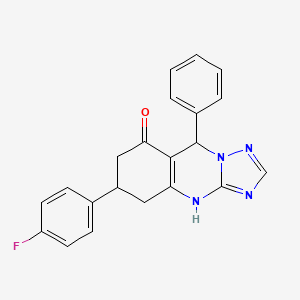 6-(4-fluorophenyl)-9-phenyl-5,6,7,9-tetrahydro[1,2,4]triazolo[5,1-b]quinazolin-8(4H)-one