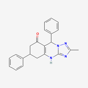 2-methyl-6,9-diphenyl-5,6,7,9-tetrahydro[1,2,4]triazolo[5,1-b]quinazolin-8(4H)-one