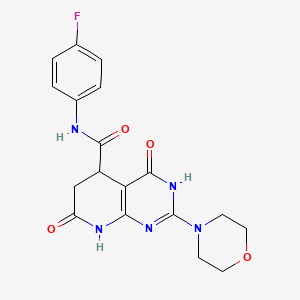 N-(4-fluorophenyl)-2-(morpholin-4-yl)-4,7-dioxo-3,4,5,6,7,8-hexahydropyrido[2,3-d]pyrimidine-5-carboxamide