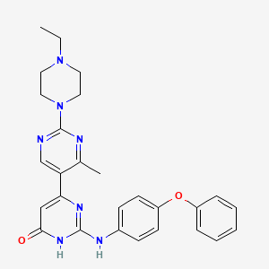 2-anilino-2'-(4-ethylpiperazin-1-yl)-4'-methyl-4,5'-bipyrimidin-6(1H)-one