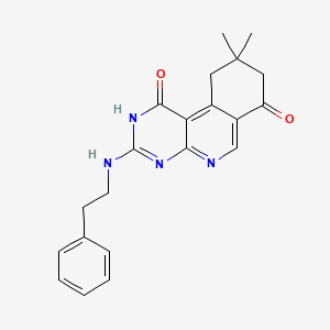 9,9-dimethyl-3-[(2-phenylethyl)amino]-9,10-dihydropyrimido[4,5-c]isoquinoline-1,7(2H,8H)-dione