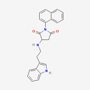 3-{[2-(1H-indol-3-yl)ethyl]amino}-1-(naphthalen-1-yl)pyrrolidine-2,5-dione