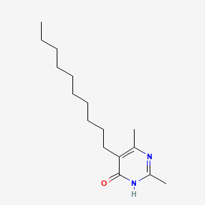 4-Pyrimidinol, 5-decyl-2,6-dimethyl-