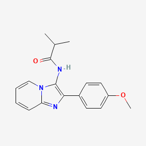 N-[2-(4-methoxyphenyl)imidazo[1,2-a]pyridin-3-yl]-2-methylpropanamide