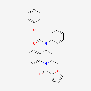 N-[1-(2-furylcarbonyl)-2-methyl-1,2,3,4-tetrahydro-4-quinolinyl]-2-phenoxy-N-phenylacetamide