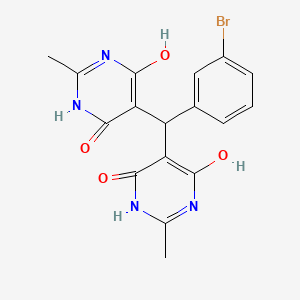 5,5'-[(3-bromophenyl)methanediyl]bis(6-hydroxy-2-methylpyrimidin-4(3H)-one)