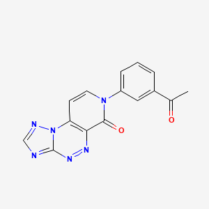 7-(3-acetylphenyl)pyrido[4,3-e][1,2,4]triazolo[5,1-c][1,2,4]triazin-6(7H)-one