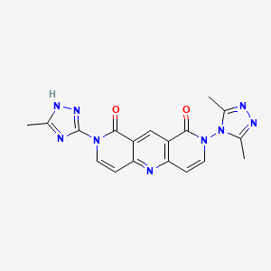 2-(3,5-dimethyl-4H-1,2,4-triazol-4-yl)-8-(3-methyl-1H-1,2,4-triazol-5-yl)pyrido[4,3-b][1,6]naphthyridine-1,9(2H,8H)-dione