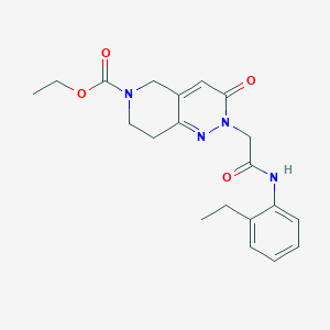 molecular formula C20H24N4O4 B11184556 ethyl 2-{2-[(2-ethylphenyl)amino]-2-oxoethyl}-3-oxo-3,5,7,8-tetrahydropyrido[4,3-c]pyridazine-6(2H)-carboxylate 