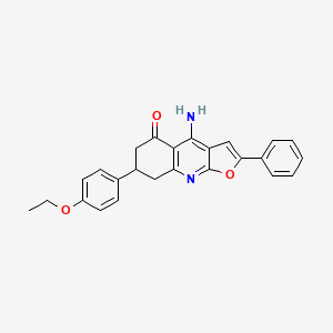 4-amino-7-(4-ethoxyphenyl)-2-phenyl-7,8-dihydrofuro[2,3-b]quinolin-5(6H)-one