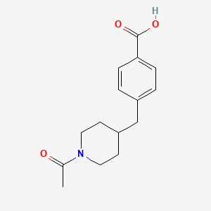 4-[(1-Acetylpiperidin-4-yl)methyl]benzoic acid