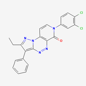 7-(3,4-dichlorophenyl)-2-ethyl-3-phenylpyrazolo[5,1-c]pyrido[4,3-e][1,2,4]triazin-6(7H)-one