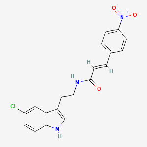 (2E)-N-[2-(5-chloro-1H-indol-3-yl)ethyl]-3-(4-nitrophenyl)prop-2-enamide