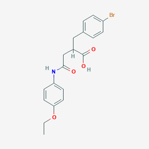 molecular formula C19H20BrNO4 B11184707 2-(4-Bromobenzyl)-4-[(4-ethoxyphenyl)amino]-4-oxobutanoic acid 