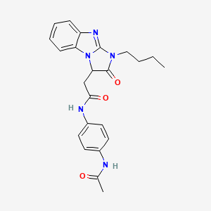 N-[4-(acetylamino)phenyl]-2-(1-butyl-2-oxo-2,3-dihydro-1H-imidazo[1,2-a]benzimidazol-3-yl)acetamide