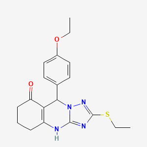 9-(4-ethoxyphenyl)-2-(ethylsulfanyl)-5,6,7,9-tetrahydro[1,2,4]triazolo[5,1-b]quinazolin-8(4H)-one