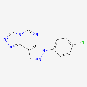 7-(4-chlorophenyl)-7H-pyrazolo[4,3-e][1,2,4]triazolo[4,3-c]pyrimidine