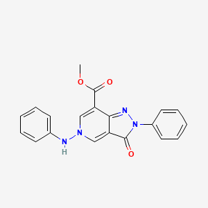 methyl 3-oxo-2-phenyl-5-(phenylamino)-3,5-dihydro-2H-pyrazolo[4,3-c]pyridine-7-carboxylate