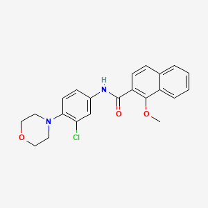 N-[3-chloro-4-(morpholin-4-yl)phenyl]-1-methoxynaphthalene-2-carboxamide