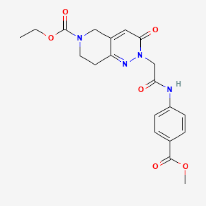 ethyl 2-(2-{[4-(methoxycarbonyl)phenyl]amino}-2-oxoethyl)-3-oxo-3,5,7,8-tetrahydropyrido[4,3-c]pyridazine-6(2H)-carboxylate